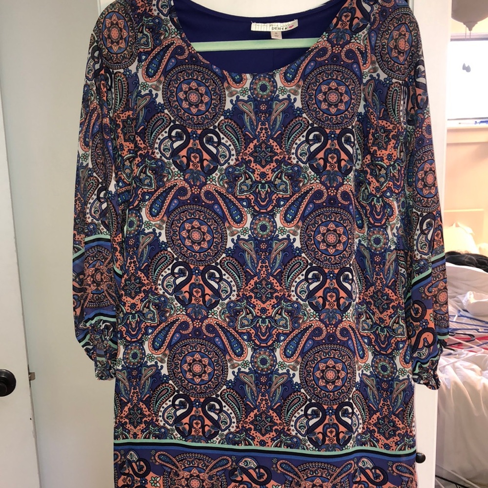 patterned short dress